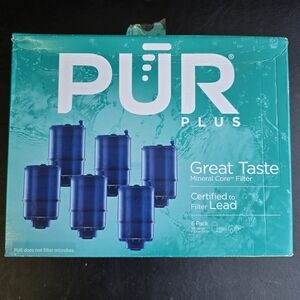 PUR PLUS Mineral Core Faucet Mount Water Filter Replacement Set of 4 NEW